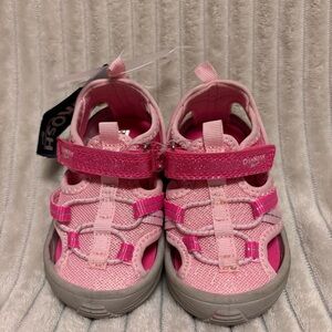 OshKosh B’gosh Pink Glitter Toddler Sandals Size 5 NWT